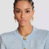 Anges baroque brass earrings