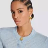 Anges baroque brass earrings