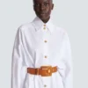 Anthem calfskin leather belt