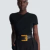 Anthem calfskin leather belt