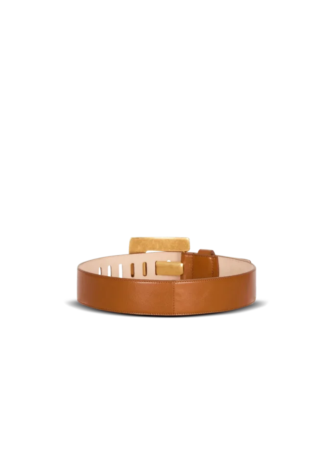 Anthem calfskin leather belt