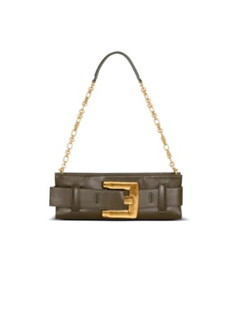 Anthem calfskin leather clutch