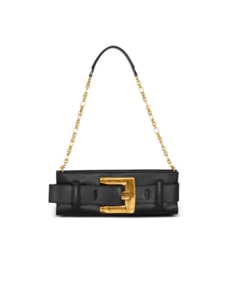 Anthem calfskin leather clutch