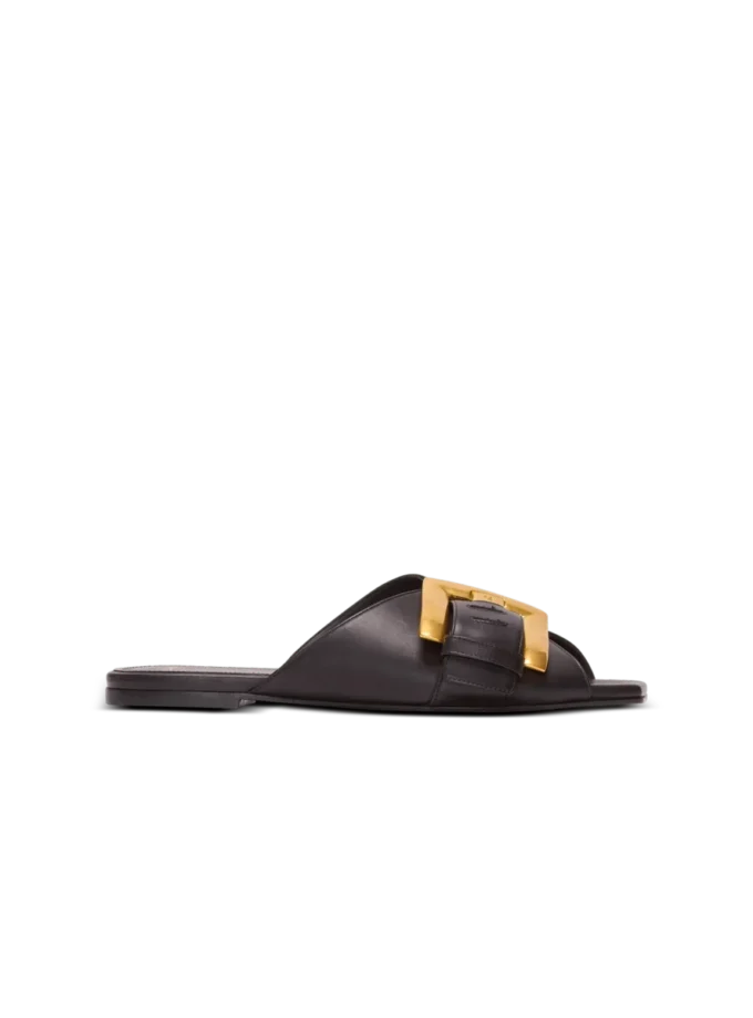Anthem flat calfskin leather sandals