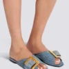 Anthem flat denim sandals