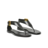 Anthem flat toe-post sandals in lambskin leather