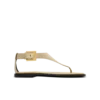 Anthem flat toe-post sandals in suede