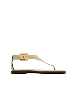 Anthem flat toe-post sandals in suede