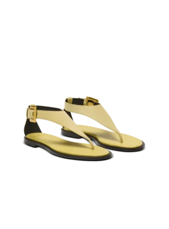 Anthem flat toe-post sandals in suede