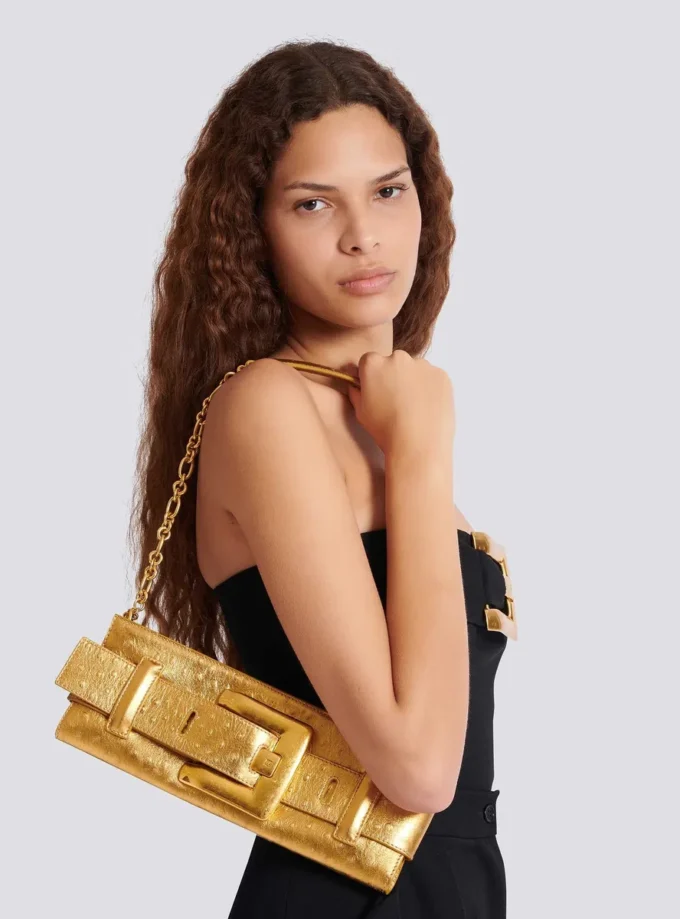 Anthem laminated leather clutch Anthem laminated leather clutch