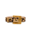 Anthem leopard print leather belt