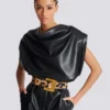Anthem leopard print leather belt