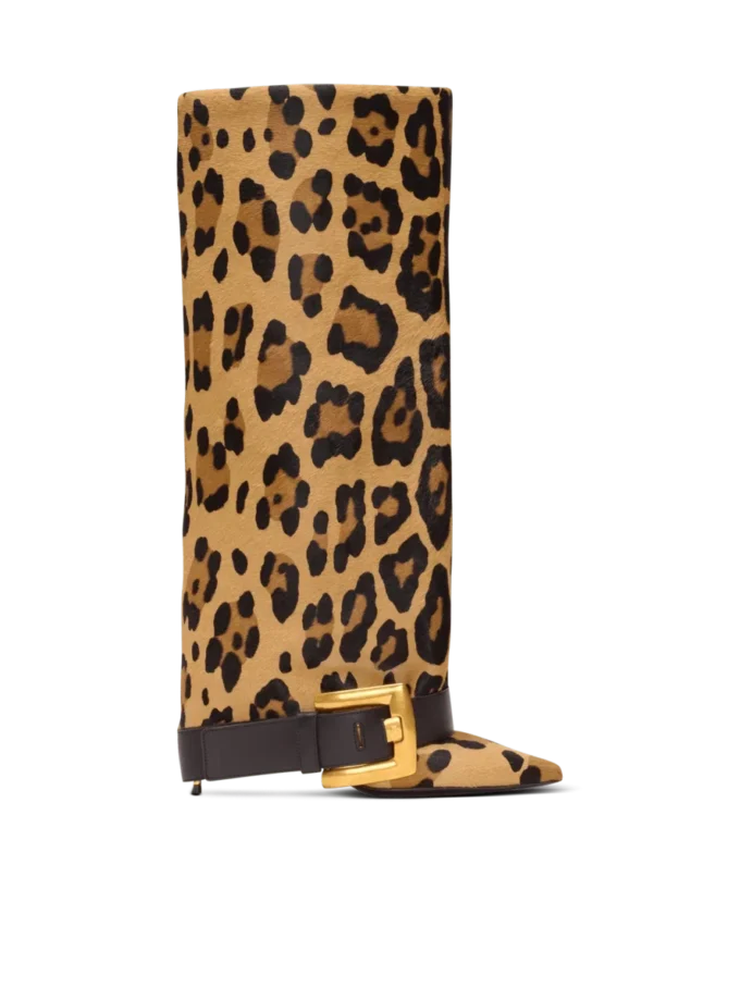 Anthem leopard print leather boots Anthem leopard print leather boots