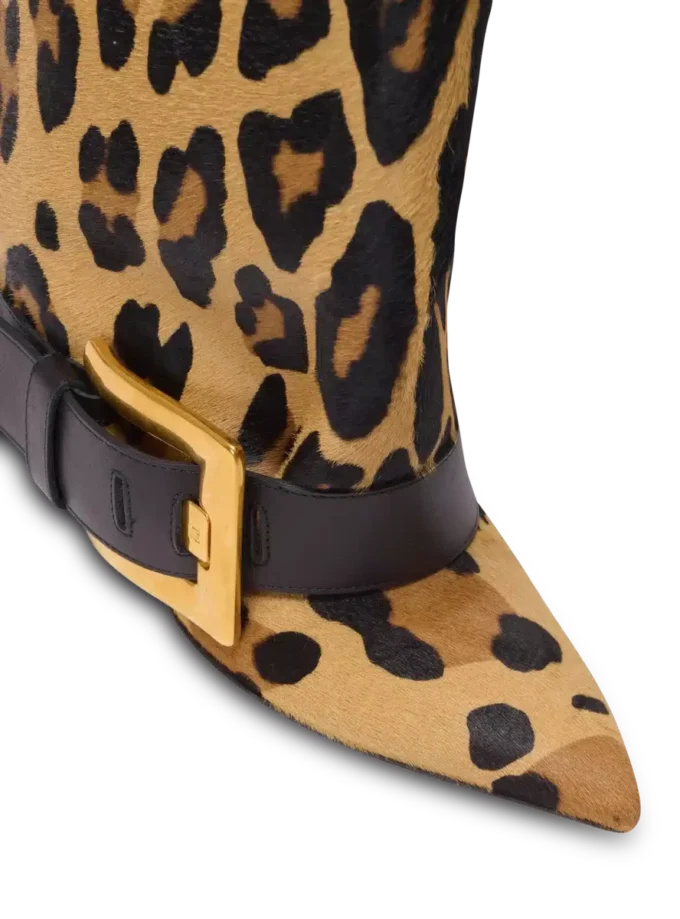 Anthem leopard print leather boots Anthem leopard print leather boots