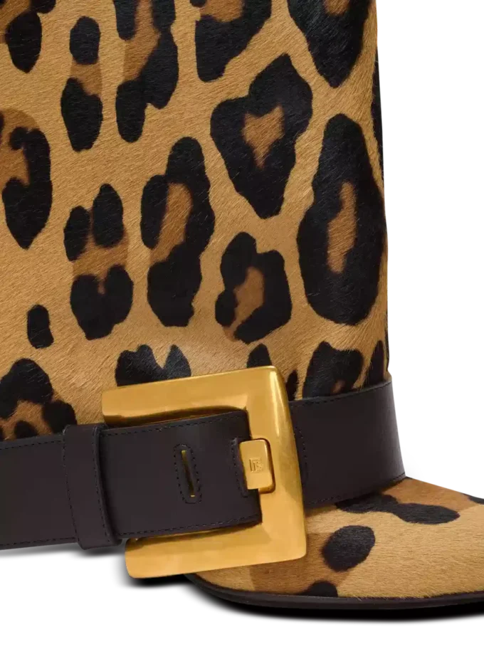 Anthem leopard print leather boots Anthem leopard print leather boots