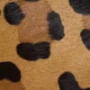 Anthem leopard print ponyskin leather and faux fur mules