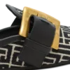 Anthem mules in jacquard canvas with PB monogram