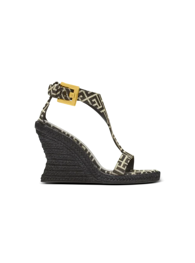 Anthem wedge espadrilles in monogram jacquard
