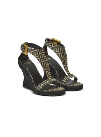Anthem wedge espadrilles in monogram jacquard
