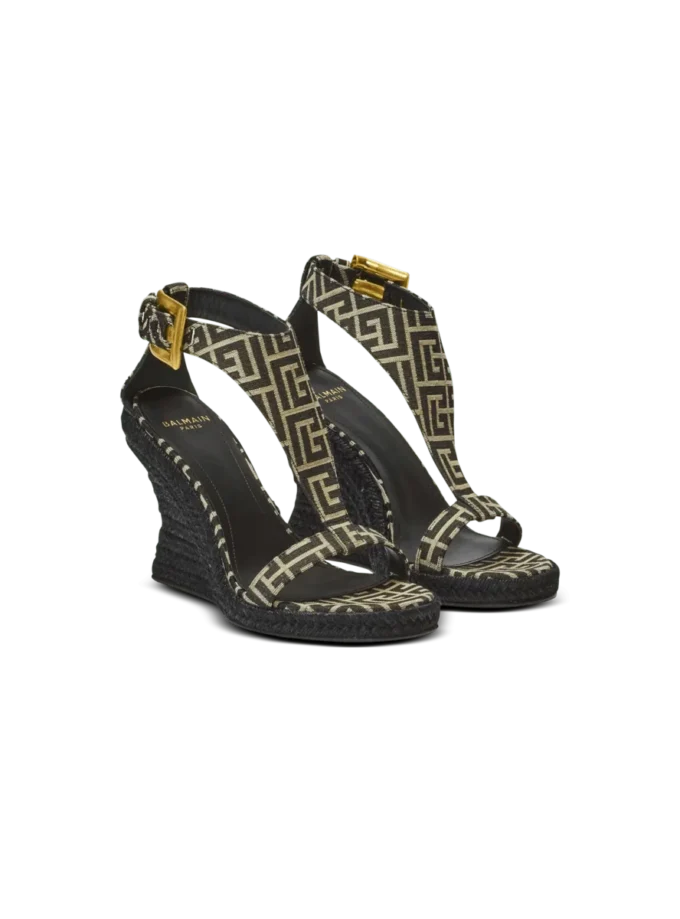Anthem wedge espadrilles in monogram jacquard