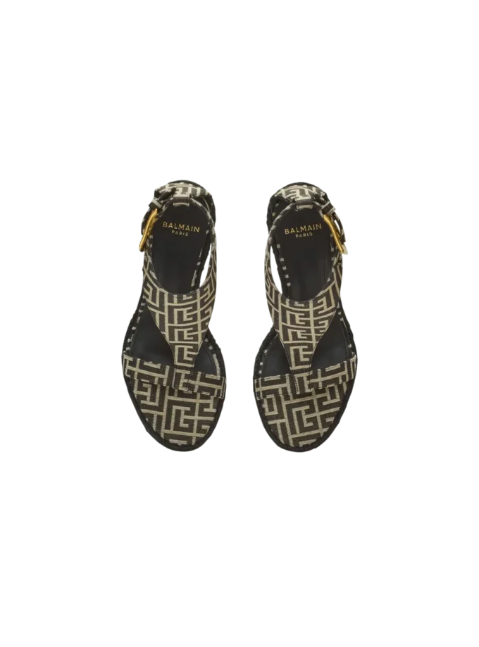 Anthem wedge espadrilles in monogram jacquard