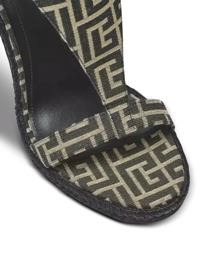 Anthem wedge espadrilles in monogram jacquard