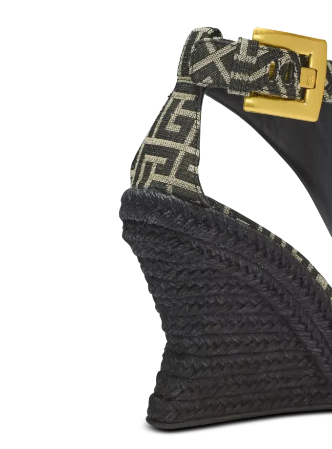 Anthem wedge espadrilles in monogram jacquard