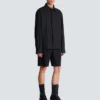 Asymmetric poplin shirt