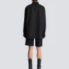 Asymmetric poplin shirt