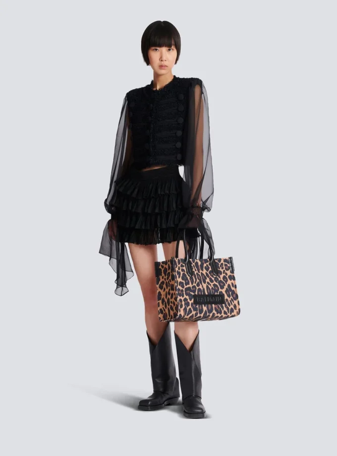 B-Army 36 leopard print tote bag B-Army 36 leopard print tote bag