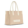B-Army 36 monogrammed canvas jacquard and leather tote bag