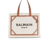 B-Army 42 canvas tote bag with leather details