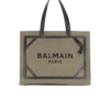B-Army 42 canvas tote bag with leather details