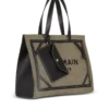 B-Army 42 canvas tote bag with leather details