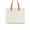 B-Army 42 canvas tote bag with leather details
