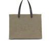 B-Army 42 canvas tote bag with leather details