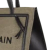 B-Army 42 canvas tote bag with leather details