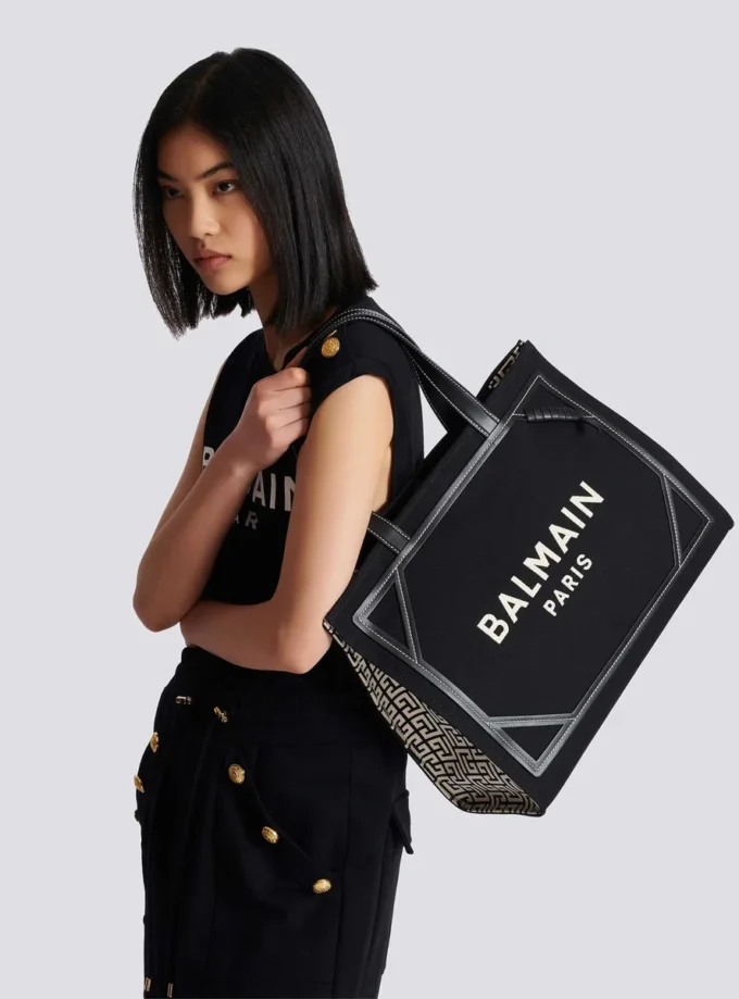 B-Army 42 monogram canvas and leather Tote bag B-Army 42 monogram canvas and leather Tote bag
