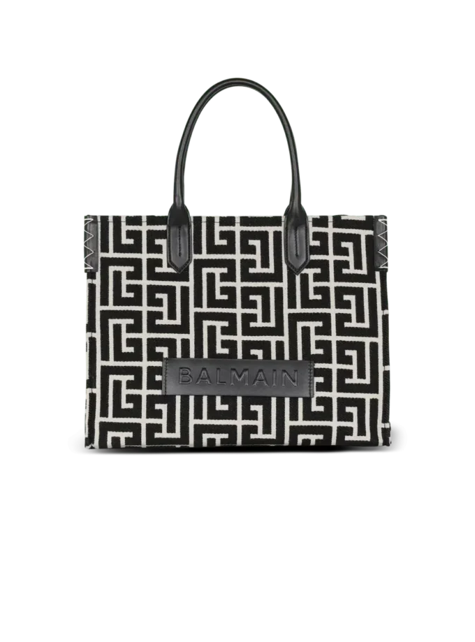 B-Army 42 monogram jacquard and leather Tote bag
