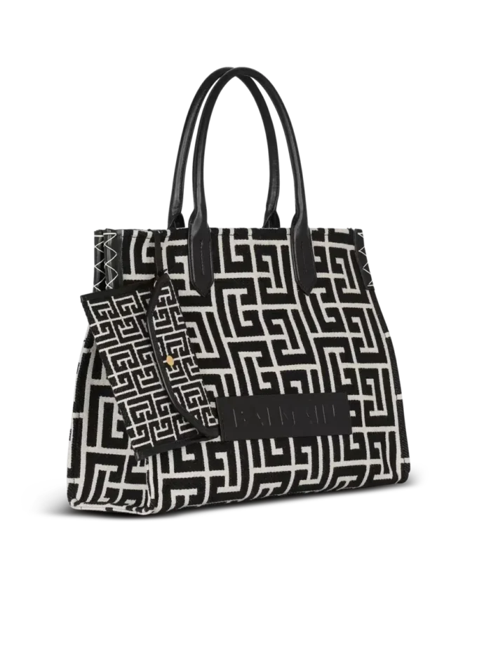 B-Army 42 monogram jacquard and leather Tote bag