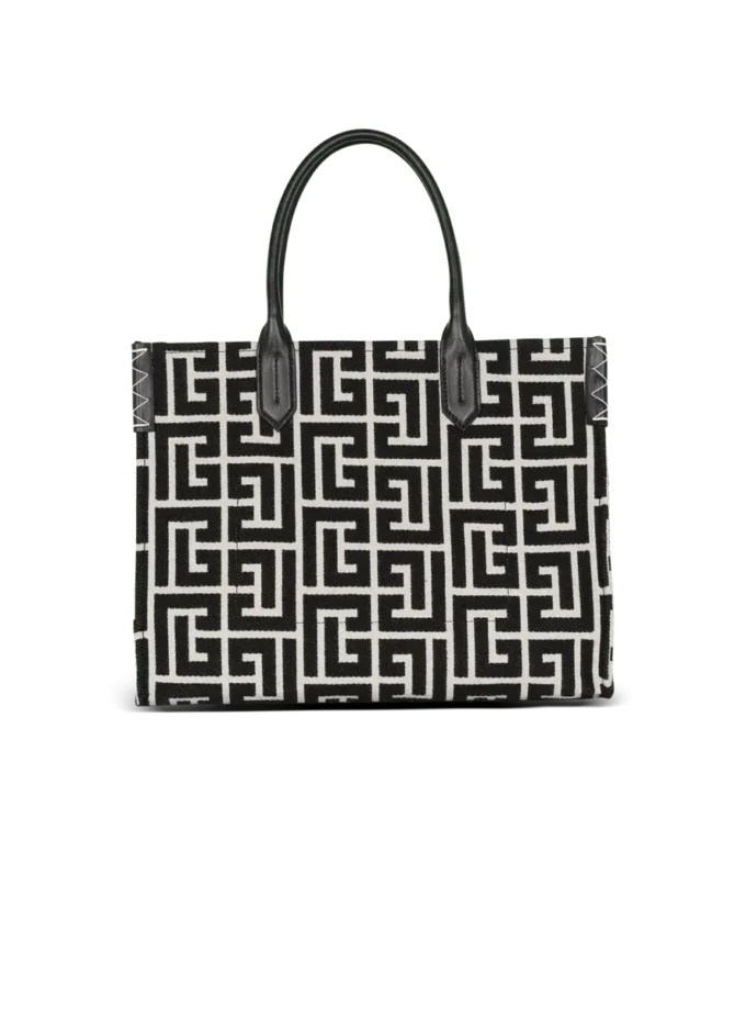 B-Army 42 monogram jacquard and leather Tote bag
