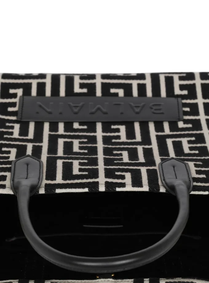 B-Army 42 monogram jacquard and leather Tote bag