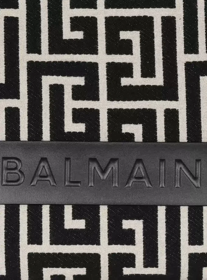 B-Army 42 monogram jacquard and leather Tote bag