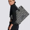 B-Army 42 monogram jacquard and leather Tote bag