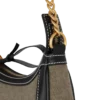 B-Army canvas bag with leather inserts