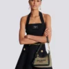 B-Army canvas bag with leather inserts