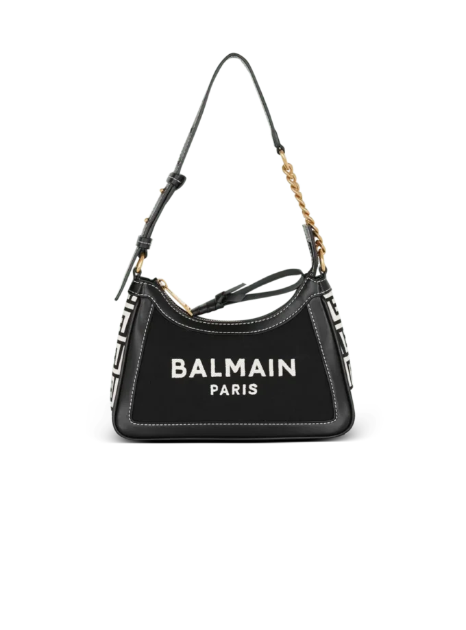 B-Army handbag in monogrammed canvas and leather B-Army handbag in monogrammed canvas and leather