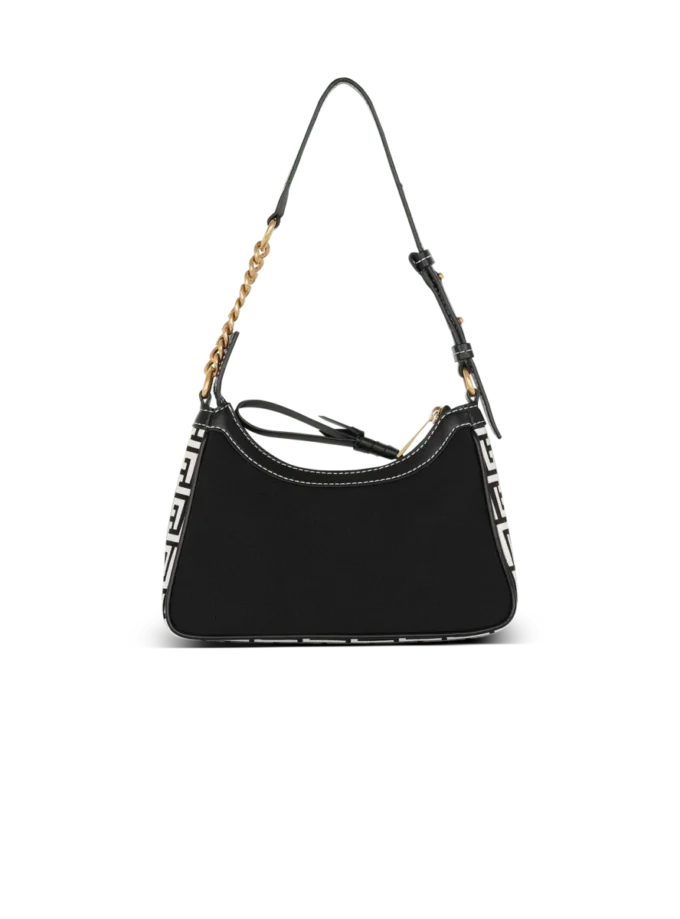 B-Army handbag in monogrammed canvas and leather B-Army handbag in monogrammed canvas and leather