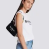B-Army handbag in monogrammed canvas and leather B-Army handbag in monogrammed canvas and leather
