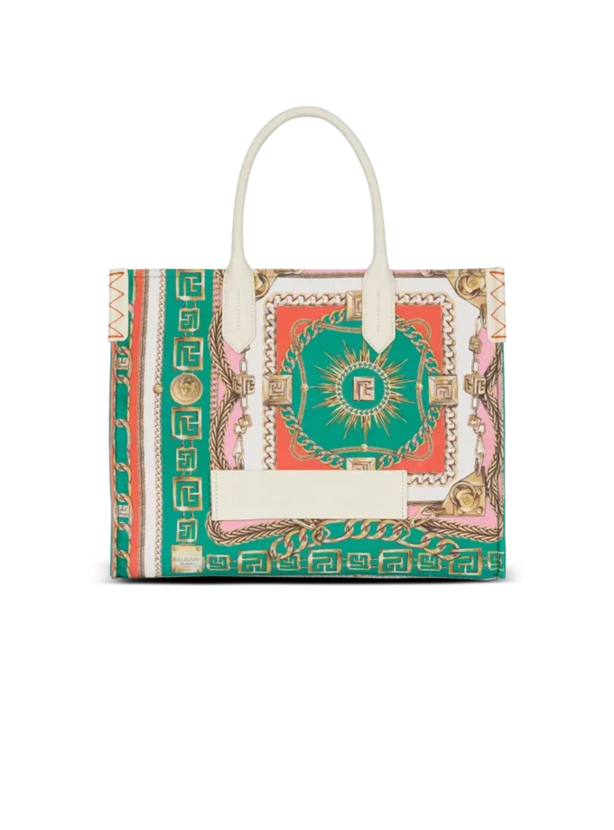 B-Army Medium tote bag in printed canvas B-Army Medium tote bag in printed canvas